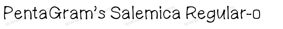 PentaGram’s Salemica Regular字体转换